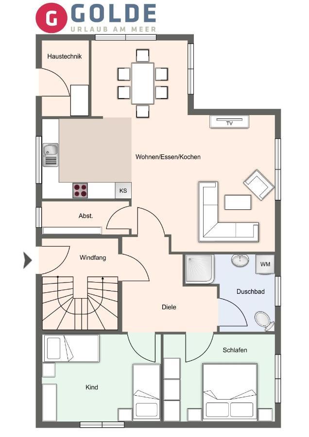 Appartement Liegeplatz Appartement Liegeplatz Sankt Peter-Ording Bagian luar foto